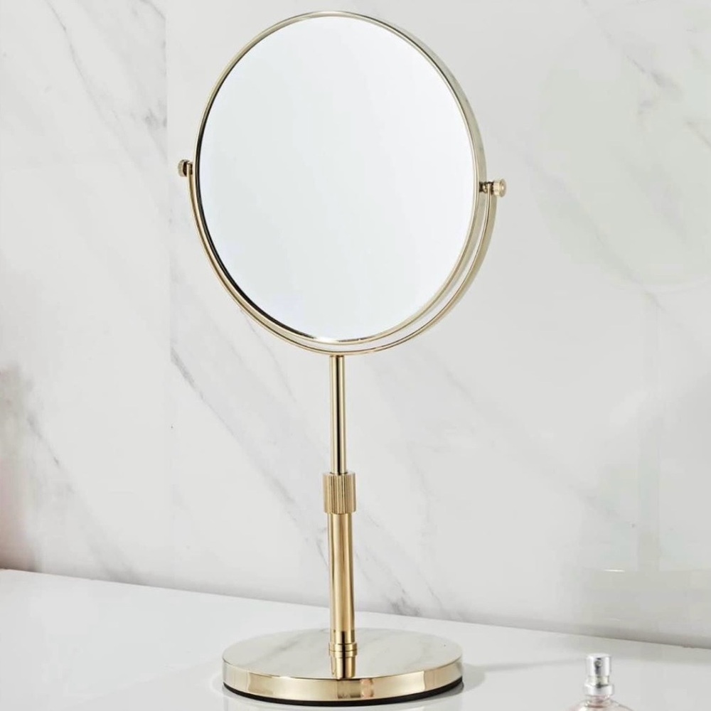 Gold mirror with adjustable height (price is negotiable)